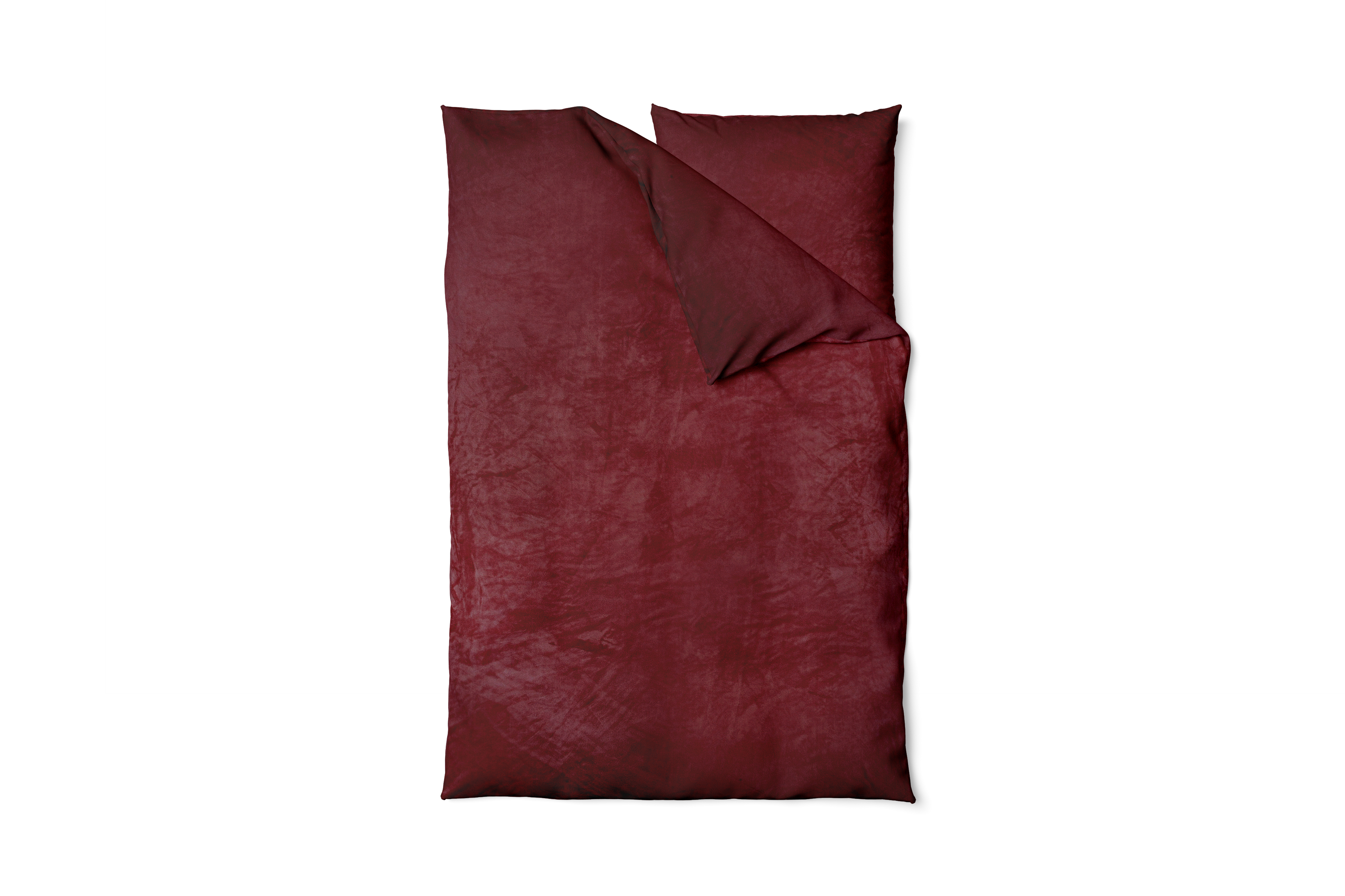 Cashmere touch Bettwäsche 155x220 + 80x80 cm bordeaux
