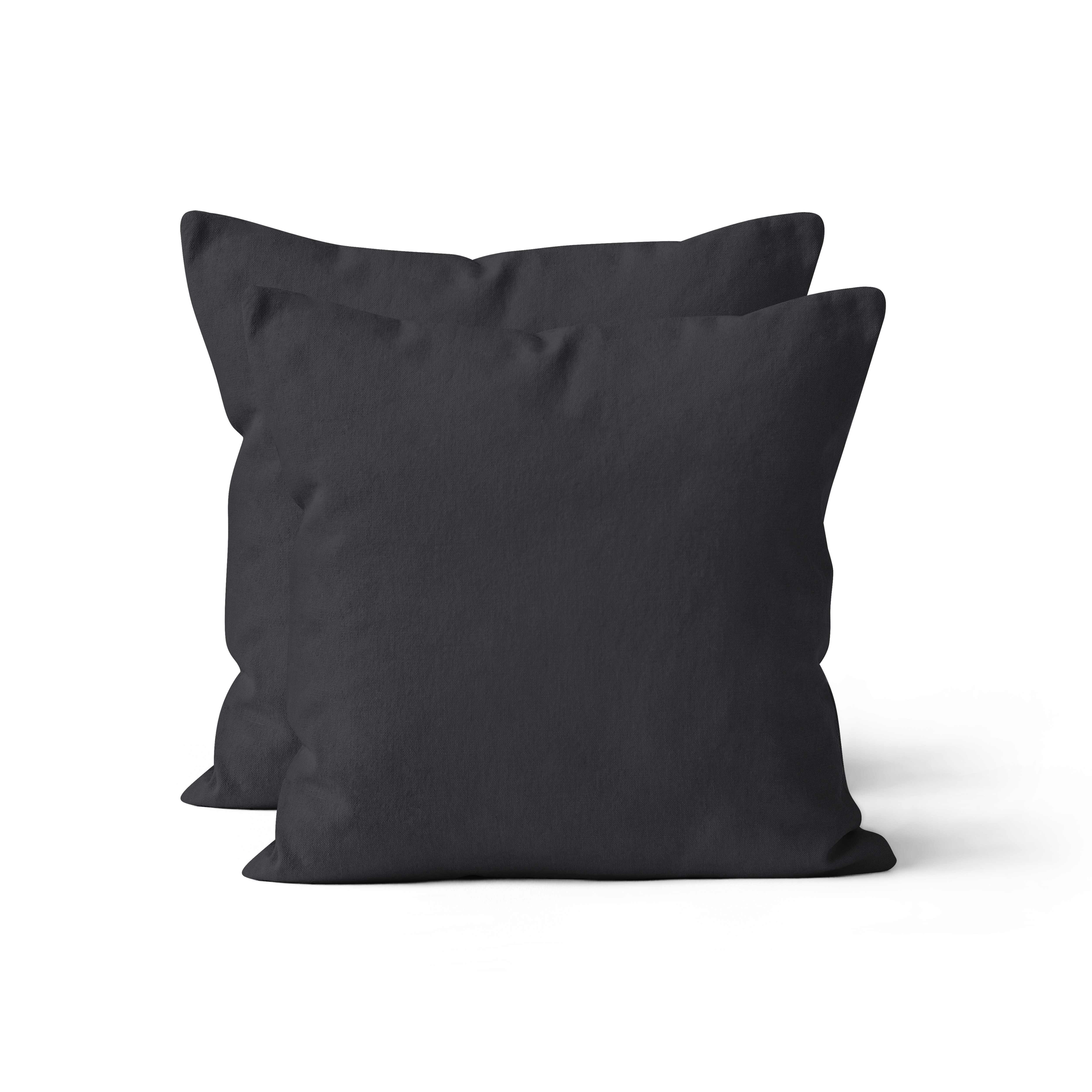 Jersey Kissenhüllen 80x80 cm schwarz