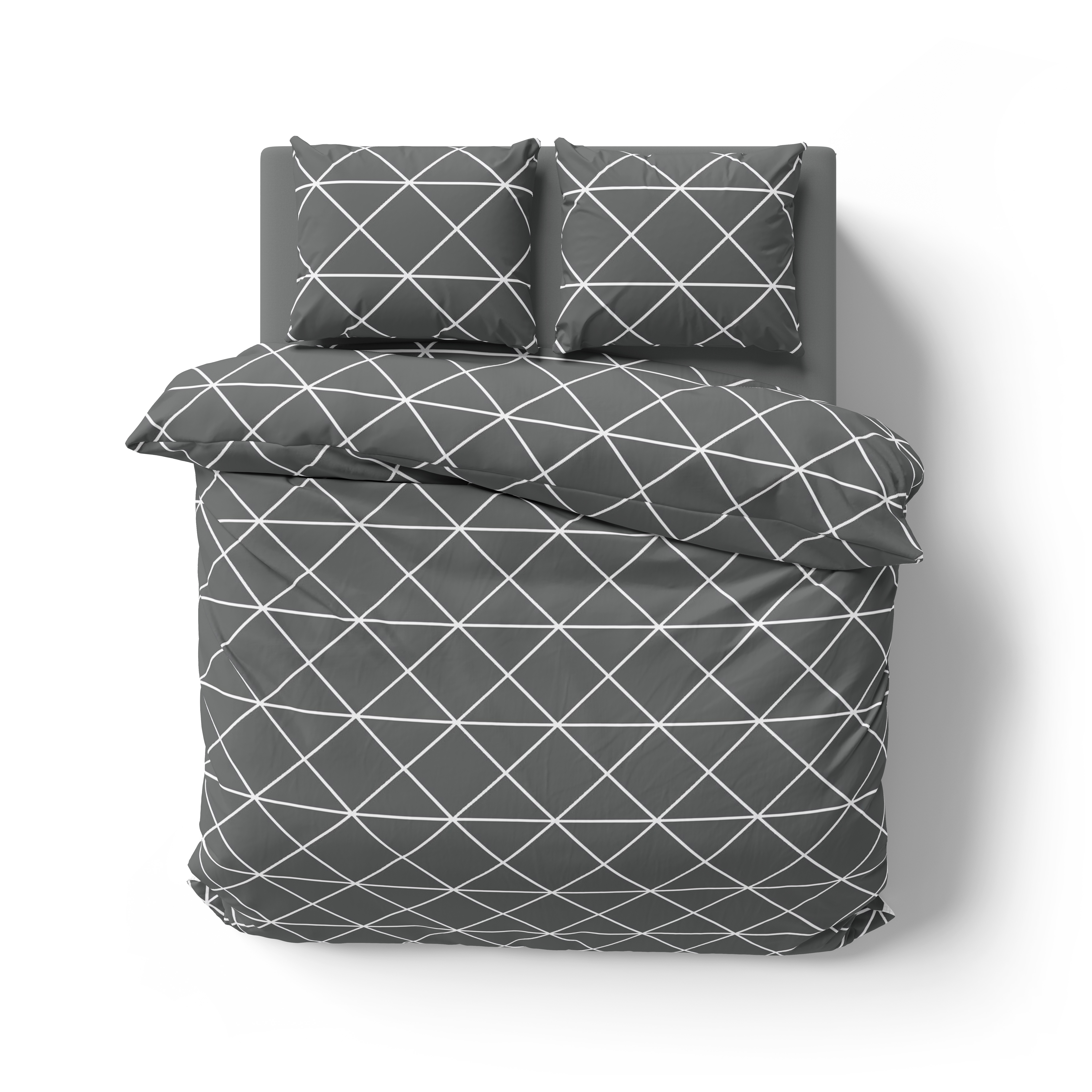 Renforcé Design Bettwäsche 200x200 + 2x 80x80 cm Triangle